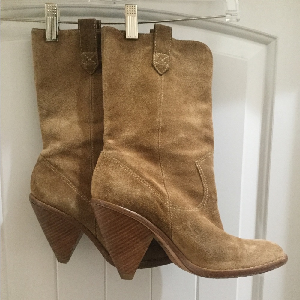 Michael Kors suede cowboy boots 9